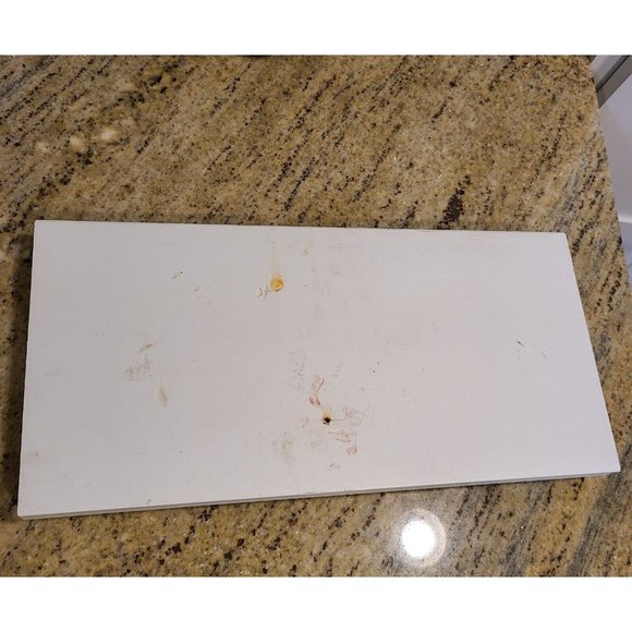 White Sign w/ Brass? Numbers 37. House Door  Plaque Rectangle 7.5x15" - Picture 4 of 7